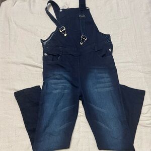 Women's Dark Blue Denim Overalls..NWT